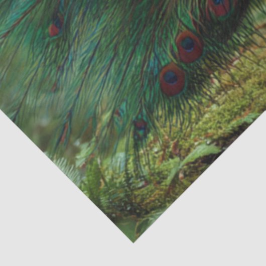 Papier Mousseline Decoupage Forestry Regal Peacock (Détail)