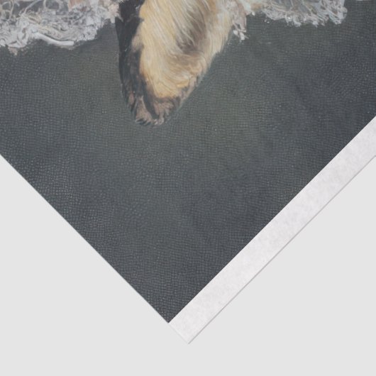 Papier Mousseline Découpage Foxy Lady Fox (Détail)