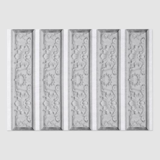 Papier Mousseline Découpage Français Frieze Palmette Scroll Mobilier (Recto)