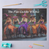 Papier Mousseline Découpage Fun Cacking Vibrant sorcières habillées (Artisanat)