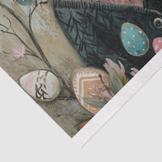 Papier Mousseline Découpage Funky Cats câblés (Détail)