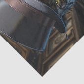 Papier Mousseline Découpage - Gangster un oeil chat avec patte ocula (Détail)