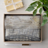 Papier Mousseline Découpage Gare Vintage Paris France (Cadeau)