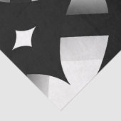 Papier Mousseline Decoupage Geometric Black White Abstract Pattern  (Détail)