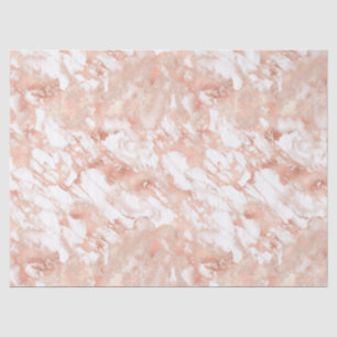 Papier Mousseline Découpage Gold et Marbre blanc Rose