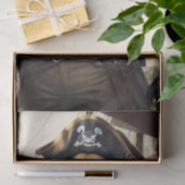 Papier Mousseline Découpage - Golden Retriever Pirate Dog - (Cadeau)