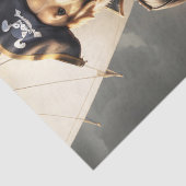 Papier Mousseline Découpage - Golden Retriever Pirate Dog - (Détail)