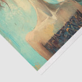 Papier Mousseline Découpage Gossiers de quartier de la dame lunaire (Détail)