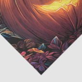 Papier Mousseline Decoupage Gothic Haunted House Jack-O-Lanterns  (Détail)