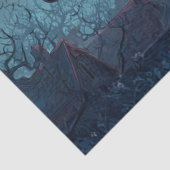 Papier Mousseline Decoupage Gothic Santa Midnight Sleigh Ride (Détail)