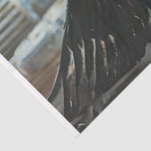 Papier Mousseline Découpage Gothique Bon Angel Robe blanche Aile noi (Détail)