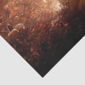 Papier Mousseline Découpage gothique Citrouille noir orange (Détail)