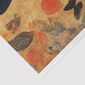 Papier Mousseline Découpage gothique de chat noir (Détail)