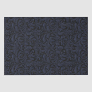 Papier Mousseline Découpage gothique Jacquard - Dusky Blue
