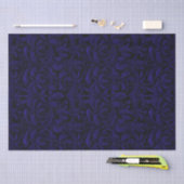 Papier Mousseline Découpage gothique Jacquard - Violet foncé (Artisanat)