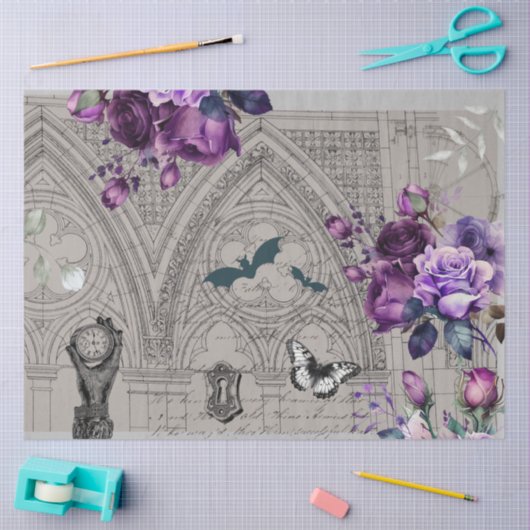 Papier Mousseline Découpage gothique victorienne Steampunk (Artisanat)