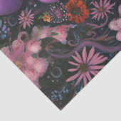 Papier Mousseline Découpage Gothique Whimsical Girl Standard Poodle (Détail)