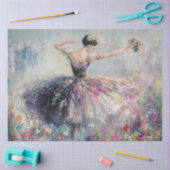 Papier Mousseline Découpage Graceful Ballerina Danser Fleurs de terr (Artisanat)