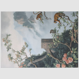 Papier Mousseline Découpage Grande Muraille de Chine orientale