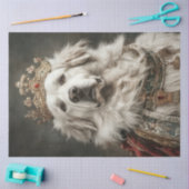 Papier Mousseline Découpage Grande Pyrénées Famille royale (Artisanat)