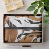 Papier Mousseline Découpage graphique de tigre (Cadeau)