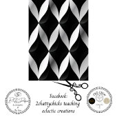 Papier Mousseline Decoupage Grayscale Geometric Patterns Diamond