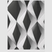 Papier Mousseline Decoupage Grayscale Geometric Patterns Diamond (Recto)