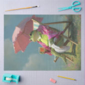 Papier Mousseline Découpage Grenouille d'été Whimsical le jour chaud (Artisanat)