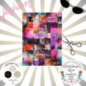 Papier Mousseline Découpage Grilles d'oeuvres Abstraites Textures Mo