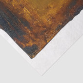 Papier Mousseline Découpage H7 de métal rouillé industriel vieilli (Détail)