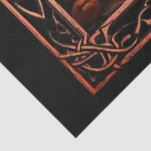 Papier Mousseline Découpage Halloween Éffrayant encadré (Détail)