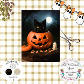 Papier Mousseline Découpage Halloween Jack-0-Latern Moonlit Forest