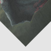 Papier Mousseline Découpage Haunch sorcière et son chat brassage (Détail)