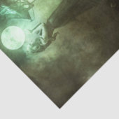 Papier Mousseline Découpage Hauné Castle and Grave Headstone (Détail)