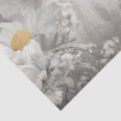 Papier Mousseline Découpage Haut-fonds Calf Blanc marguerites (Détail)