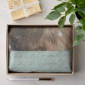 Papier Mousseline Decoupage Highland Calf Christmas Scene Snowing  (Cadeau)