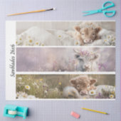 Papier Mousseline Decoupage Highland Calf Florals Handsaw Designs  (Artisanat)