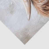 Papier Mousseline Découpage Highland Cow HazFleurs sauvages (Détail)