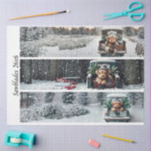 Papier Mousseline Decoupage Highland Winter Calves Truck Handsaws (Artisanat)