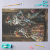 Papier Mousseline Découpage Historique Elaborer Chats Habillés (Artisanat)