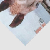 Papier Mousseline Decoupage Horse in Field Rainbow  (Détail)