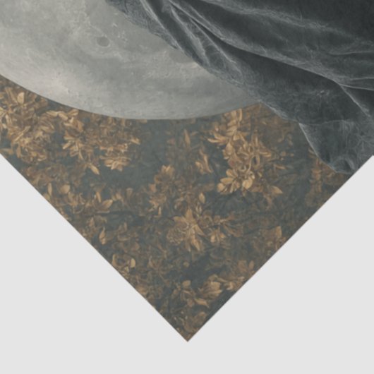 Papier Mousseline Découpage Horseman sans tête dans le ciel illuminé (Détail)