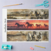 Papier Mousseline Decoupage Horses Handsaw & Sign Designs  (Artisanat)