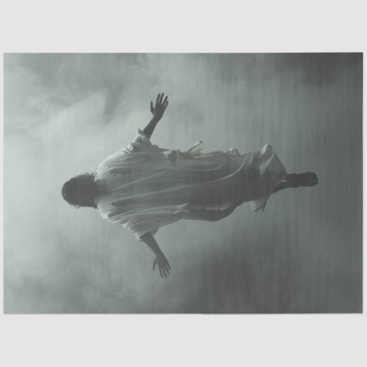 Papier Mousseline Découpage Il Est Ressuscité Dimanche De Pâques (Recto)