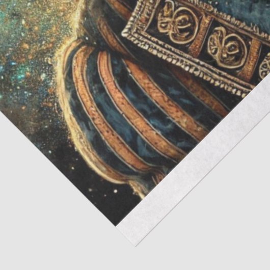 Papier Mousseline Découpage Imaginaire Lion Steampunk industriel (Détail)