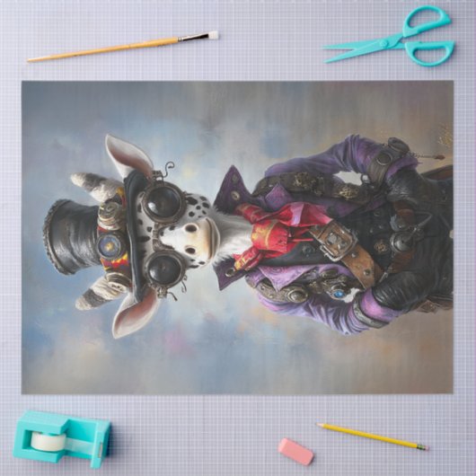 Papier Mousseline Découpage Imaginaire Steampunk Giraffe (Artisanat)