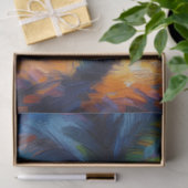 Papier Mousseline Découpage impressionniste de palmiers tropicaux (Cadeau)