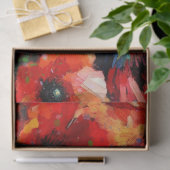 Papier Mousseline Découpage impressionniste Fleurs de pavot à cochon (Cadeau)