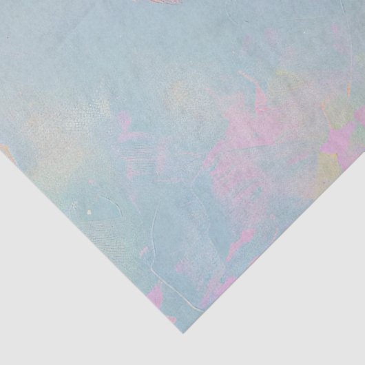 Papier Mousseline Découpage Inséparables arc-en-ciel (Détail)