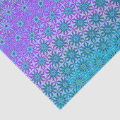 Papier Mousseline Découpage iridescent sarcelle et violet (Détail)